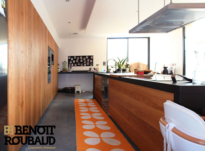 Cocina de roble macizo
